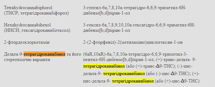 delta 9 tetrahidrokanabinol Сполука дельта-9-тетрагідроканабінол