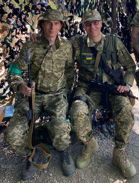 andriy rybalko z pobratymom Андрій Рибалко з побратимом
