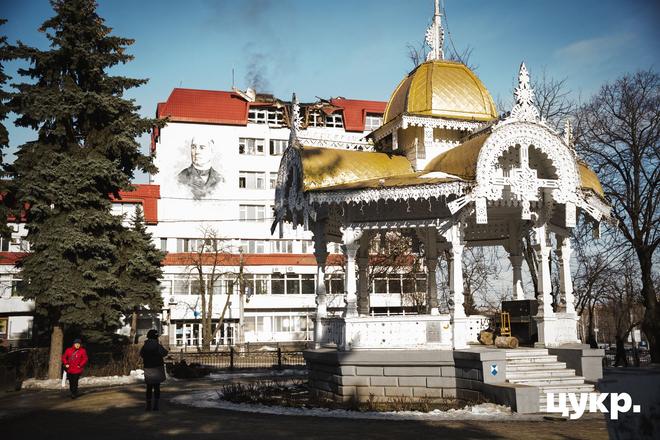 Пошкоджена Альтанка в Сумах