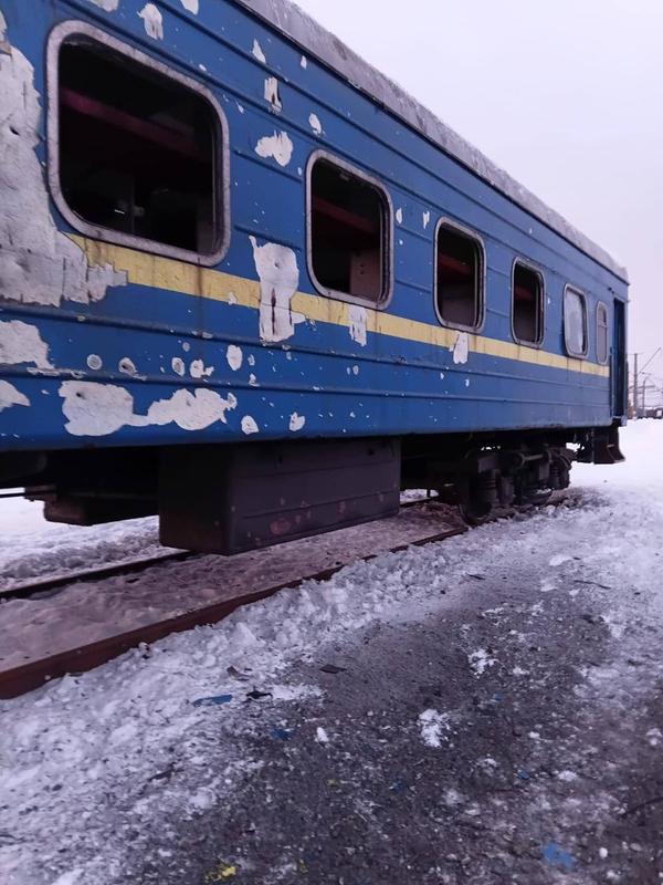 poshkodzhenyyy vahon na sumshchyni Пошкоджений вагон на Сумщині