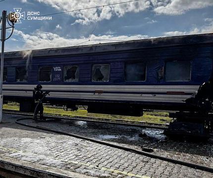 обстріл вагону у Шостці