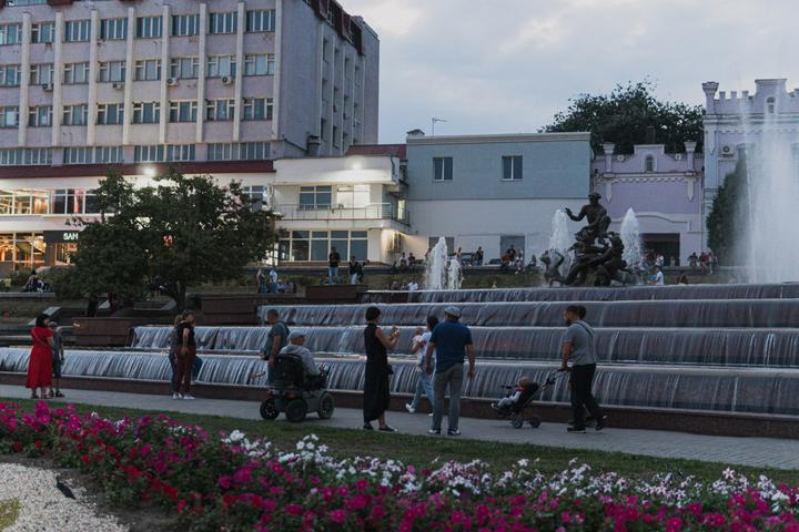 Працюючий фонтан «Садко» в Сумах