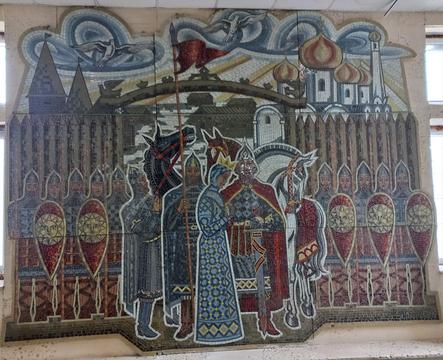 Мозаїчне панно в приміщенні універмагу міста Путивль. Фото: В'ячеслав Гладушкін