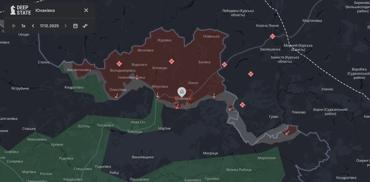 Юнаківка на мапі України