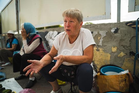 Жінка на сумському ринку