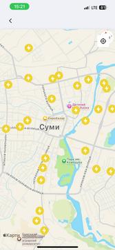 Мапа Пунктів незламності в Сумах