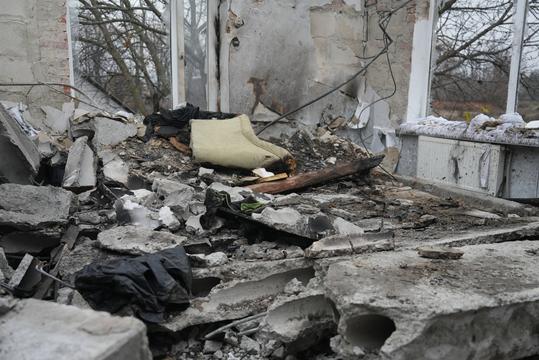 руйвання в Тростянці після обстрілу в листопаді