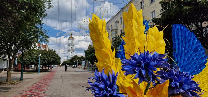 соборна прикрашена до дня незалежності