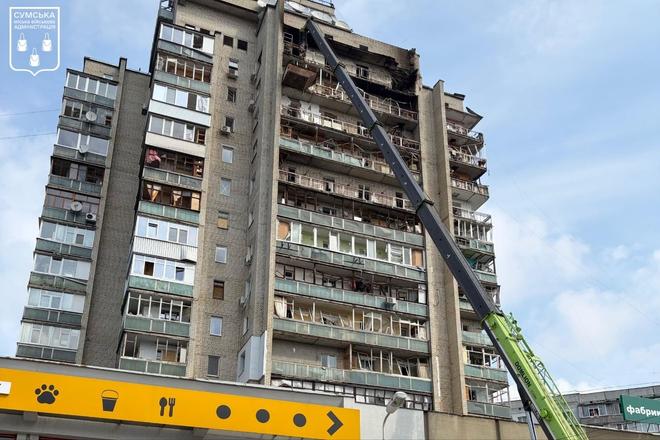 vidnobvlennya sumy відновлення покшоджених багатоповерхівок в Сумах