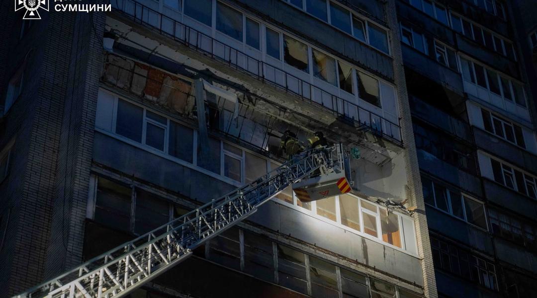 vluchannia bahatopoverkhivka sumy kovpakivskyi raion Влучання багатоповерхівка в Сумах