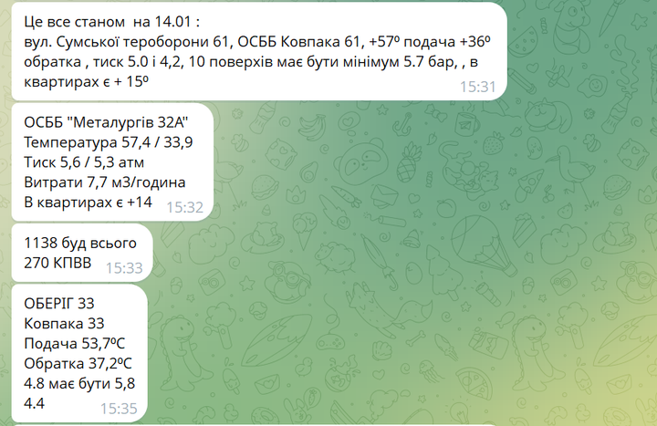 У сумських будинках подають недостатній для опалення тиск