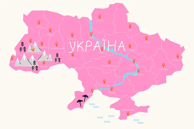 Туристична мапа України