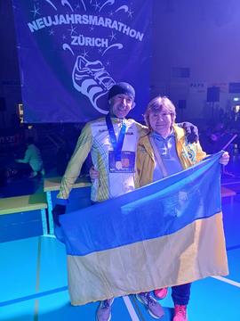 Бігун з Сум Сергій Панченко на марафоні новорічному в Цюриху