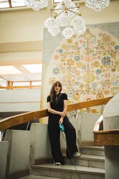 olena dovhopolova v naukoviy bibliotetsi sum Олена Довгополова в науковій бібліотеці Сум