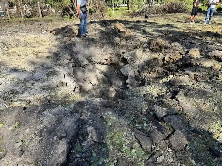 vyrva vid rakety вирва від ракети поблизу Сумського державного університету