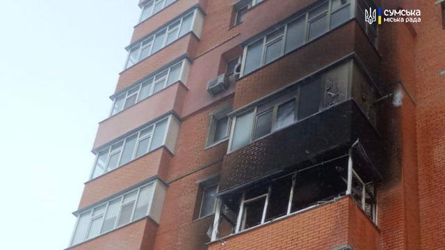 poshkodzhenyyy balkon u sumakh Пошкоджений балкон у Сумах
