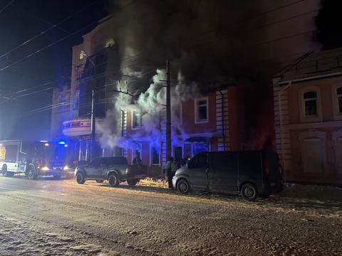 pozhezha centr Пожежа в центрі Сум