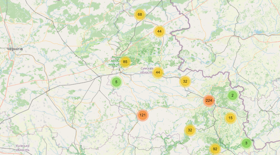 mapa pidtryky sumshchyna mapa pidtryky sumshchyna
