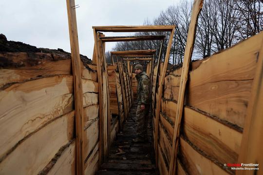 Головний інженер батальйону 117 бригади ТРО в нових траншеях північного напрямку. Фото: Стоянова Ніколєтта, DonbasFrontliner image 2024 04 03 16 01 48