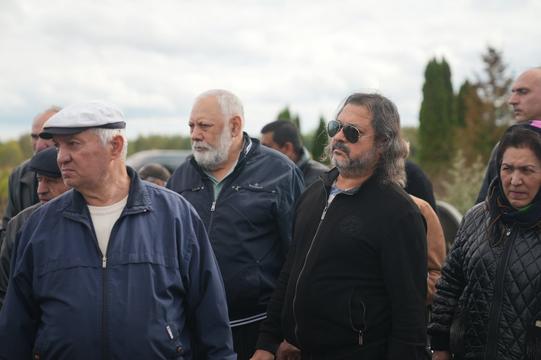 Представники ромської громади на похованні Миколи Москальового