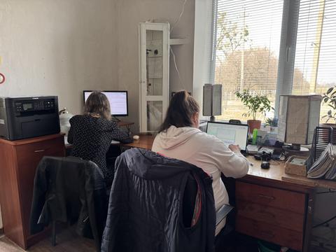 працівники гідроместанції в Лебедині
