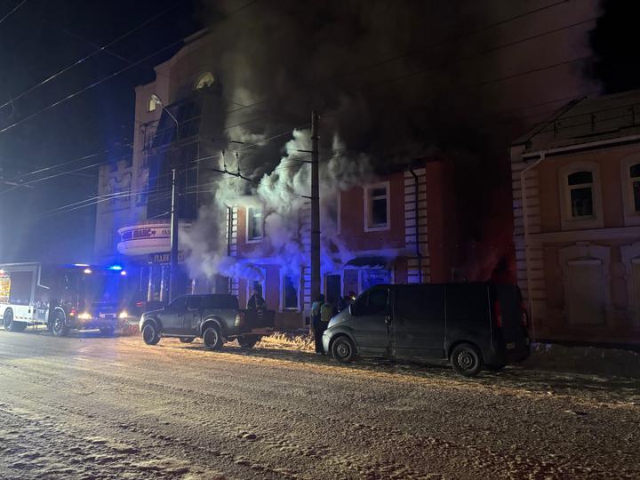 Пожежа в центрі Сум