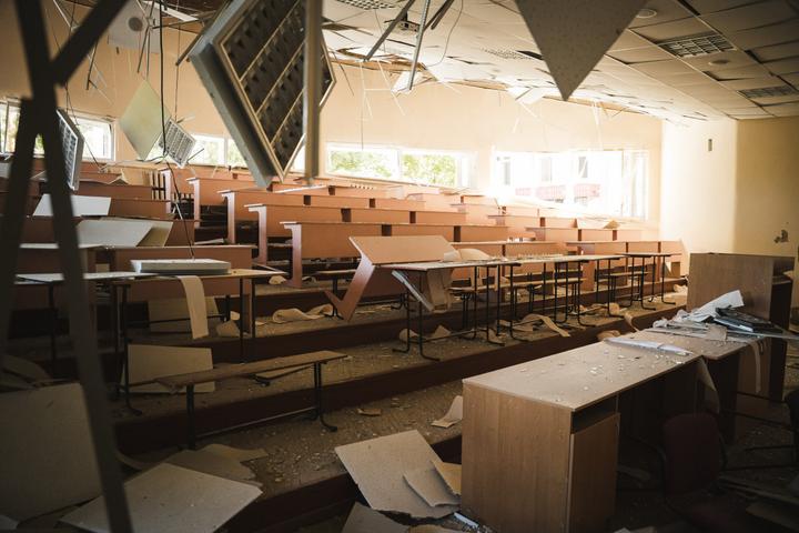 аудиторія СумДУ після російського обстрілу