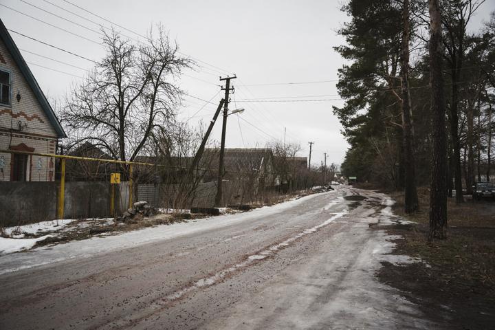 Вулиця села Новоселиця на Сумщині