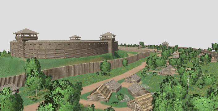 3D-модель фортеці Вир на Білопільщині