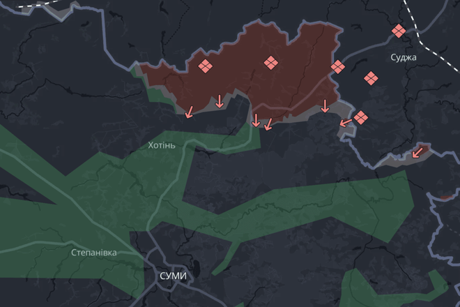 prosuvannya rosiyan na sumshchyni Просування росіян на Сумщині