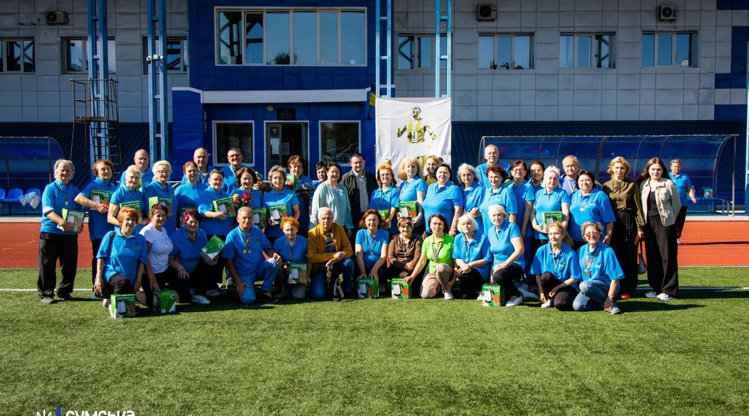 Понад 50 учасників віком від 60 років. У Сумах завершився спортивний фестиваль «Золотий вік»