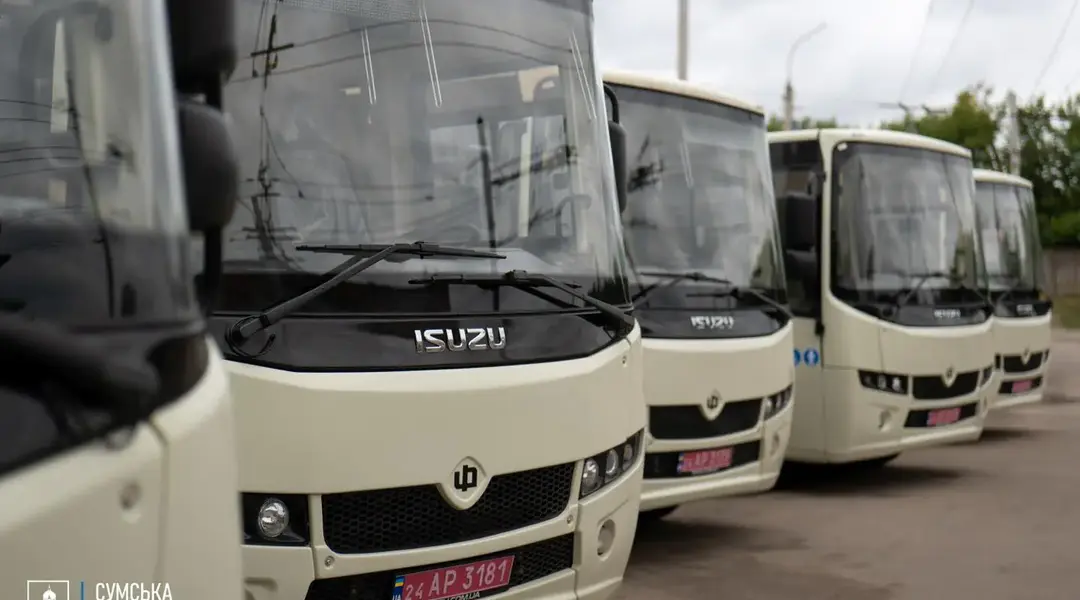 dopomoga proon автобуси від Республіки Корея на Сумщині