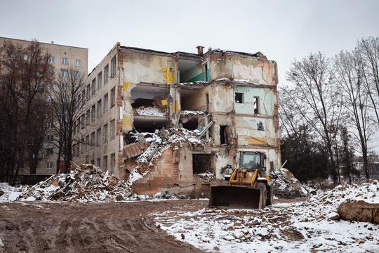 демонтований будинок в Сумах