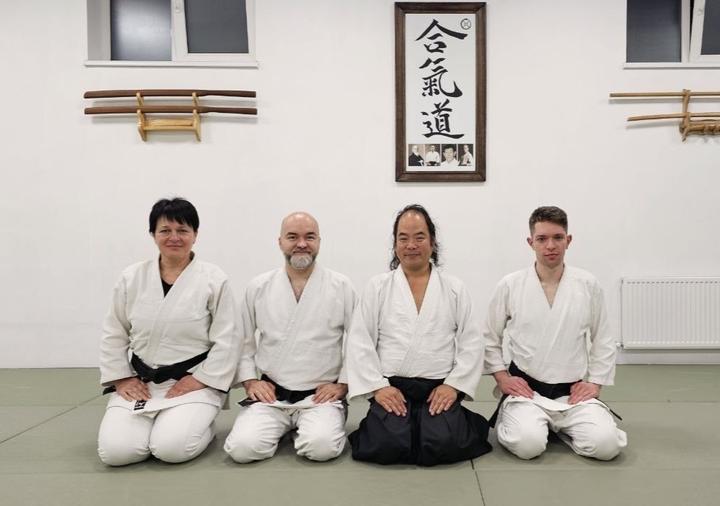 Голова школи Сенгенкан Головний інструктор SABURO TAKASHIMA 7th DAN Японія.   Це був семінар з Айкідо Сенгенка в Одесі 2024 рік