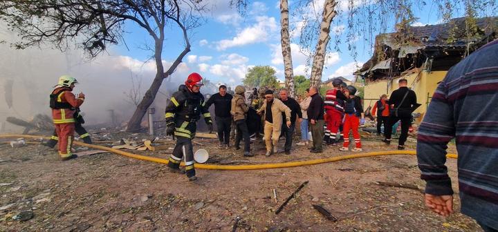 Ліквідація наслідків обстрілу 29 вересня у Сумах
