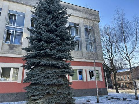 poshkodzhena budivlya fst dynamo v sumakh Пошкоджена будівля ФСТ Динамо в Сумах