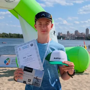 Тимофій Зубар на змаганнях «Єдність Sup Cup пам'яті Кирила Шметана»