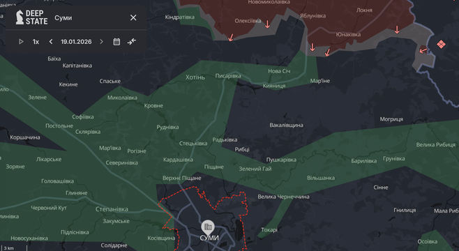 okupovana terytorіya na sumshchynі Окупована територія на Сумщині