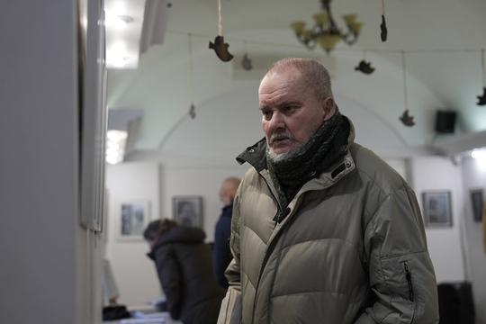 На відкритті виставки Володимира Реброва в Сумах