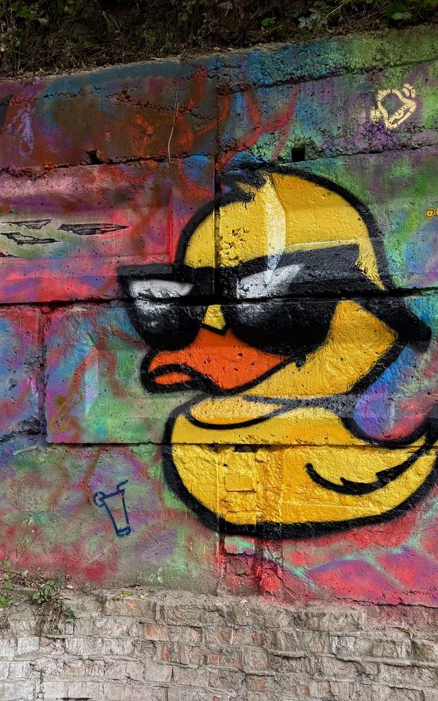 «Не має бути сірості в житті, так і не має бути сірості бетонної». У «Креативно-реактивній ямі» в Сумах намалювали нові графіті