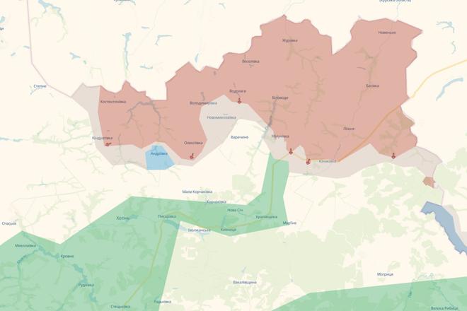 територія прикордонної Смущини на мапі діп стейт станом на 3 липня
