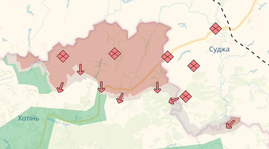 mapa sumshchyny na holovnu