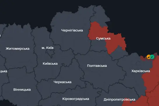 Мапа повітряної тривоги
