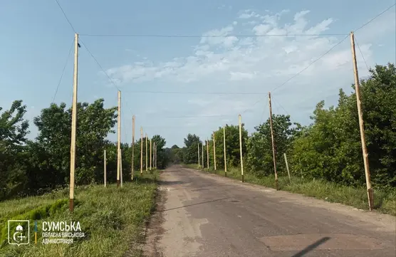 Будівництво антидронових сіток на Сумщині