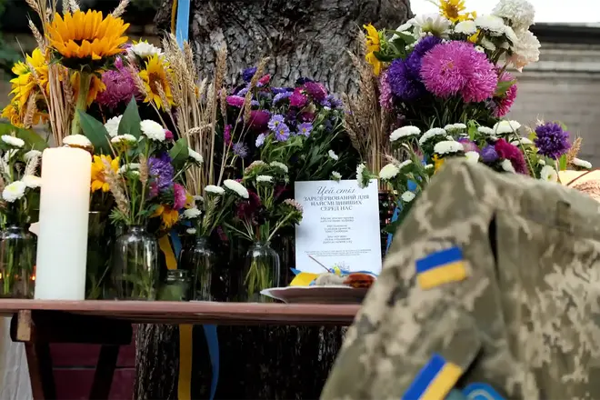 Зарезервований стіл під час акції Стіл пам'яті
