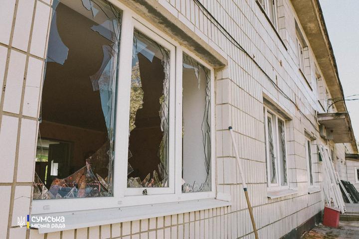Вибиті вікна в садочку в Сумах