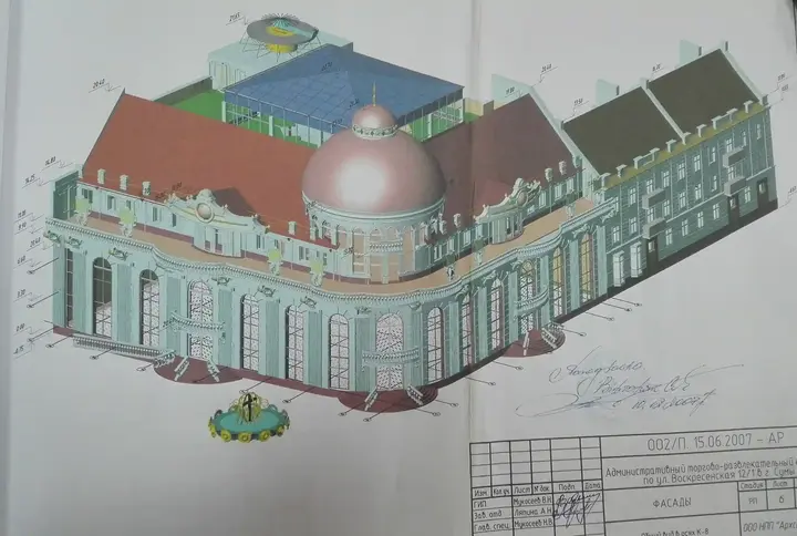 proiekt nedobudovanoho torhovoho tsentru 3 У проєкті майбутнього ТРЦ не дотрималися допустимої норми висоти