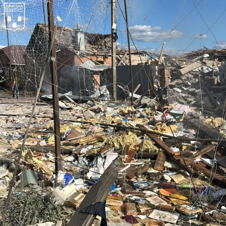 Руйнування внаслідок атаки КАБів по Сумах