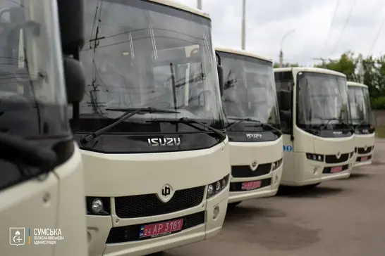 dopomoga proon автобуси від Республіки Корея на Сумщині