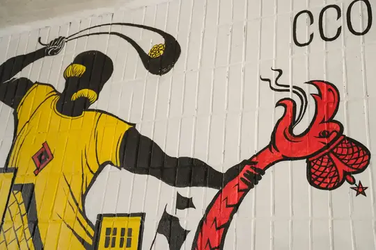 Тарас Шевченко на муралі в Сумах
